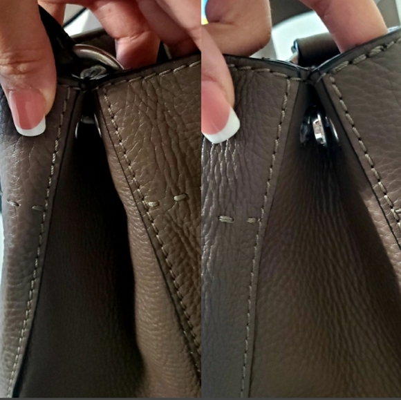 Tory Burch Taupe McGraw Hobo - Picture 7 of 9